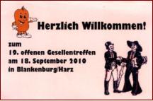 19. offenes Gesellentreffen in Blankenburg am 18.09.2010